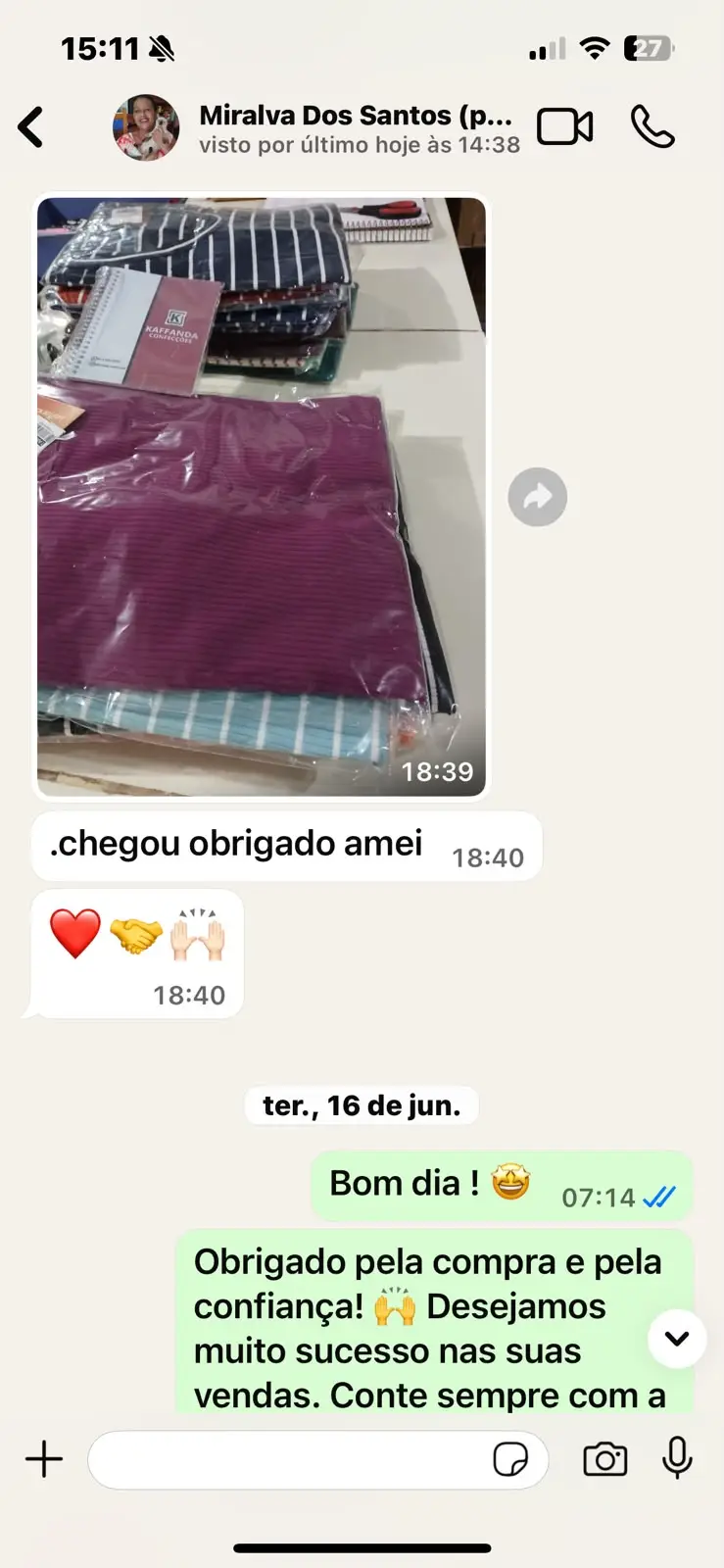 Depoimento de cliente da Kaffanda Confecções 07